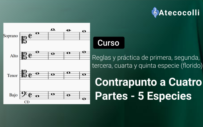 Curso contrapunto a cuatro partes 5 especies